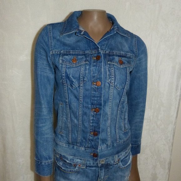 Madewell Blue Jean Denim Jacket XS EUC - Picture 3 of 6